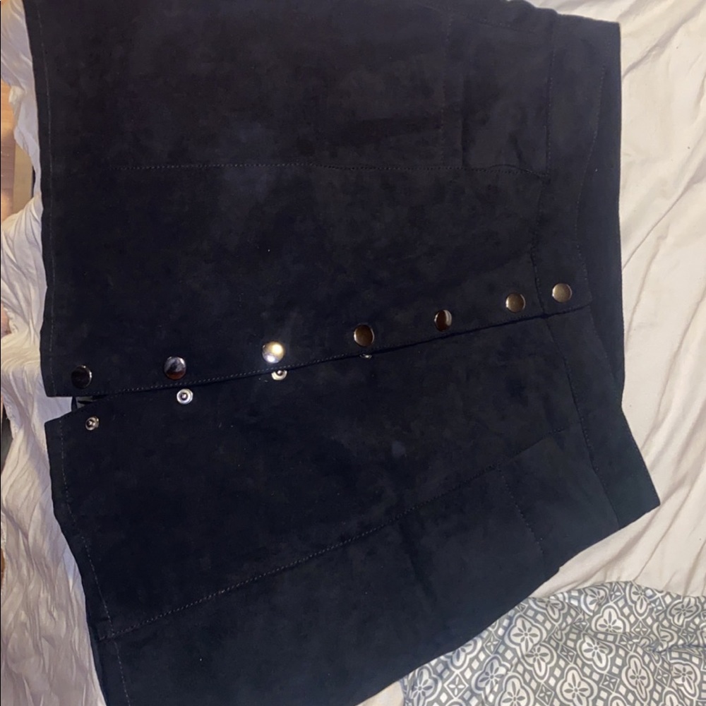 NEW WITH TAGS Button up skirt suede